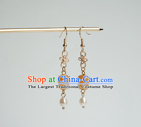Handmade Chinese Classical Convallaria Ear Accessories Ancient Women Hanfu Earrings