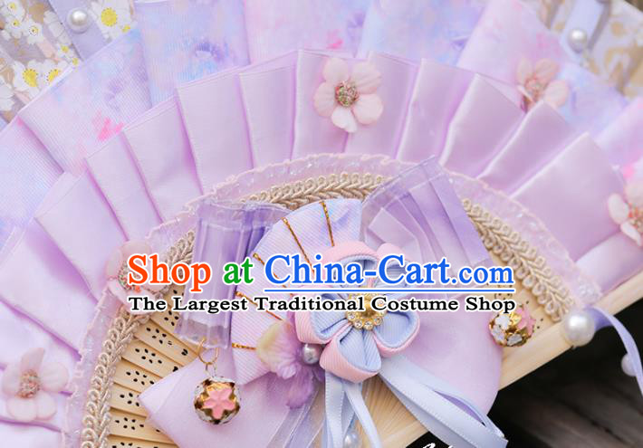 Custom Kimono Folding Fans China Handmade Classical Silk Fan