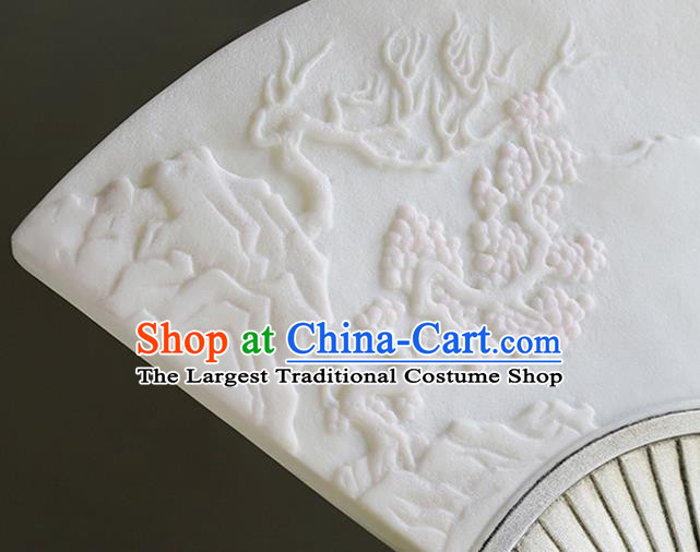 Chinese Traditional Palace Fan Wall Lamp Handmade Classical Lanterns Resin Lantern