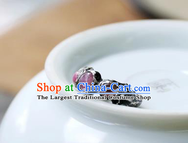 Traditional Handmade Jewelry Accessories China National Ruby Gems Ring