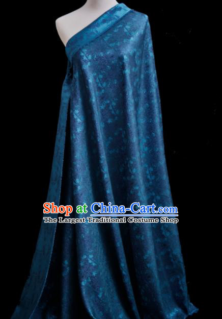 Chinese Classical Grass Pattern Design Peacock Green Su Brocade Fabric Asian Traditional Silk Material
