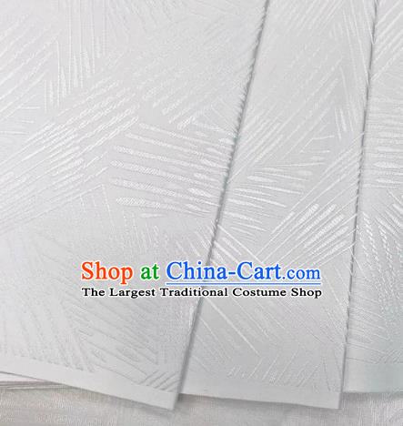 Chinese Classical Meteor Shower Pattern Design White Brocade Fabric Asian Traditional Satin Silk Material