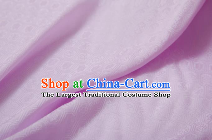 Chinese Classical Septaria Pattern Design Pink Silk Fabric Asian Traditional Cheongsam Brocade Material