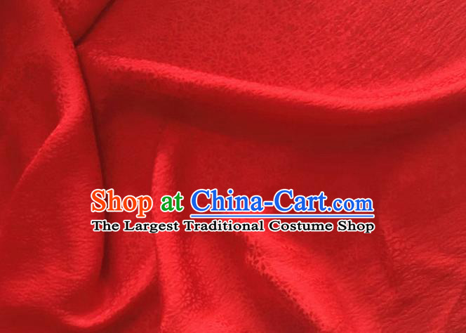 Asian Chinese Classical Jacquard Pattern Design Red Brocade Fabric Traditional Cheongsam Silk Material