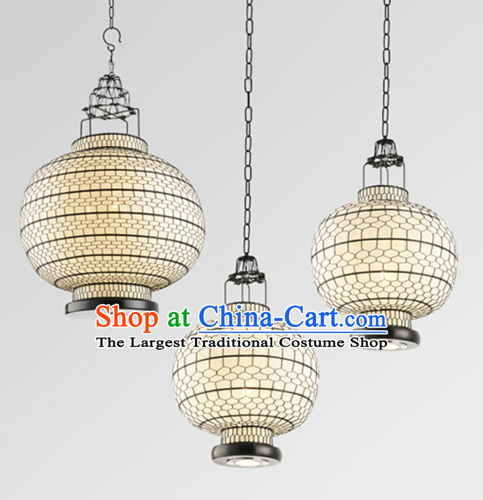 Lucky Red Chinese Classical Handmade Iron Mesh Lantern