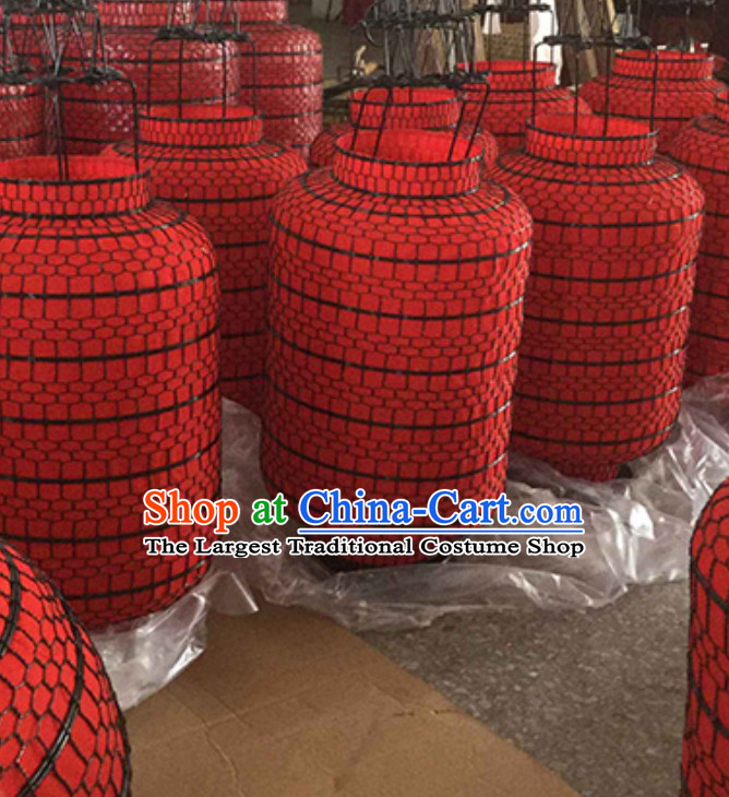 Lucky Red Chinese Classical Handmade Iron Mesh Lantern