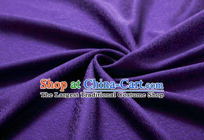 Chinese Classical Floral Pattern Design Purple Brocade Fabric Asian Traditional Cheongsam Silk Material