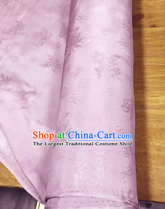 Chinese Traditional Classical Design Pattern Pink Silk Fabric Cheongsam Mulberry Silk Drapery