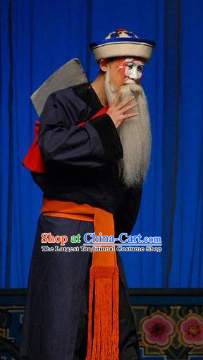 Chinese Beijing Opera Chou Role Apparels Garment Peking Opera Susan Left Hongtong County Clown Costumes and Hat