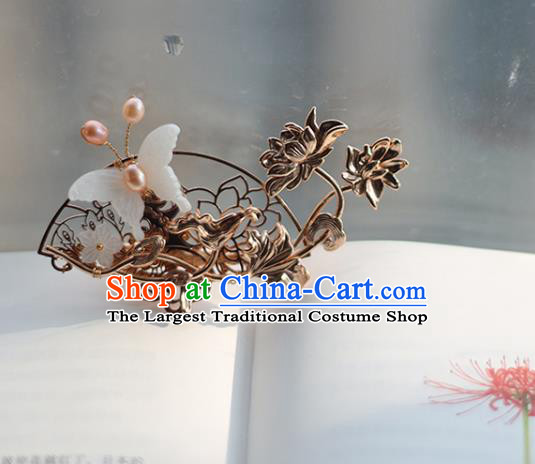 Chinese Classical Hair Combs Traditional Hanfu Hair Accessories Handmade Tassel Hairpins Complete Set