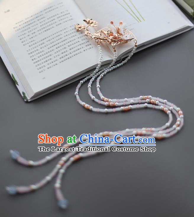 Chinese Classical Hair Combs Traditional Hanfu Hair Accessories Handmade Tassel Hairpins Complete Set