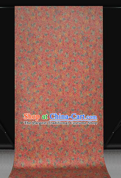 Chinese Wedding Red Satin Fabric Traditional Qipao Dress Brocade Classical Pattern Silk Drapery