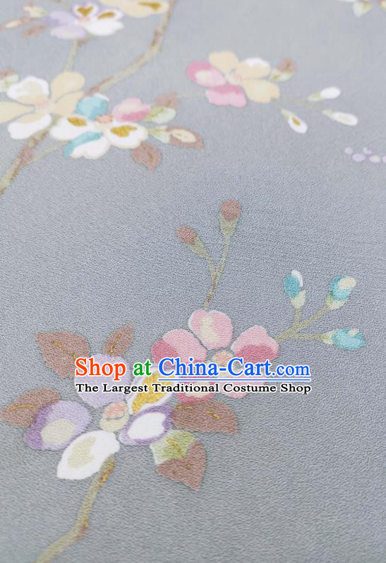 Asian Japan Classical Primrose Pattern Brocade Traditional Silk Fabric Japanese Kimono Cloth Drapery