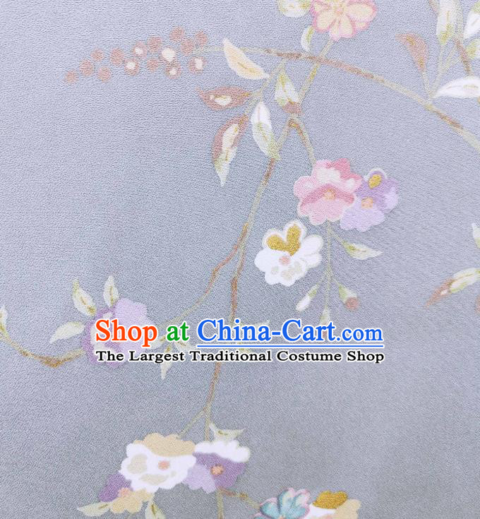 Asian Japan Classical Primrose Pattern Brocade Traditional Silk Fabric Japanese Kimono Cloth Drapery