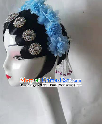 Chinese Classical Dance Headdress Traditional Stage Performance Hair Accessories Beijing Opera Headwear