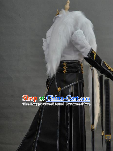 Custom Moonlight Blade Swordsman Garment Costumes Game Role Chivalrous Male Suits Cosplay Knight Clothing