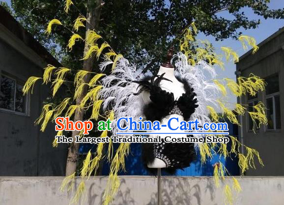 Top Stage Show Feather Wings Opening Dance Back Accessories Cosplay Angel Decorations Miami Catwalks Props