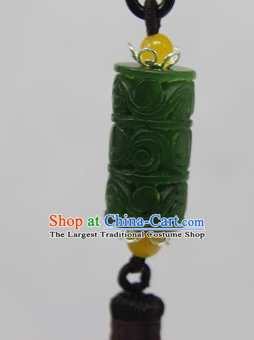 China National Jadeite Sachet Classical Jewelry Accessories Handmade Carving Pendant