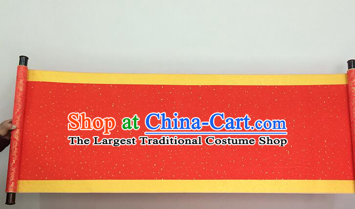 Chinese  Meters Long Classical Wedding Guest Signatures Cloth Scroll