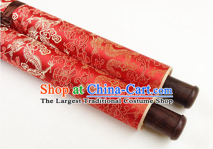 Chinese  Meters Long Classical Wedding Guest Signatures Cloth Scroll