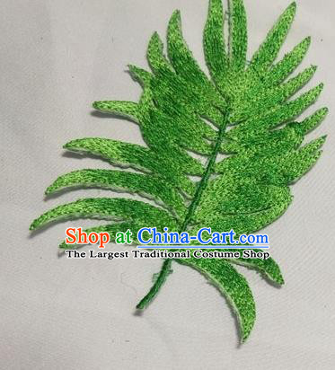 Top Embroidered Palm Frond Patch Costume Tree Leaves Accessories