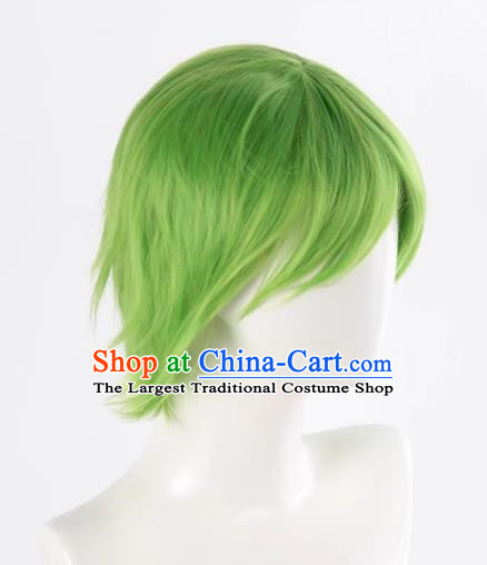The Law Of Planting Grass Planting Wood Planting Helps All Purpose Mixed Grass Green Reversed Short Hair Cosplay Wig