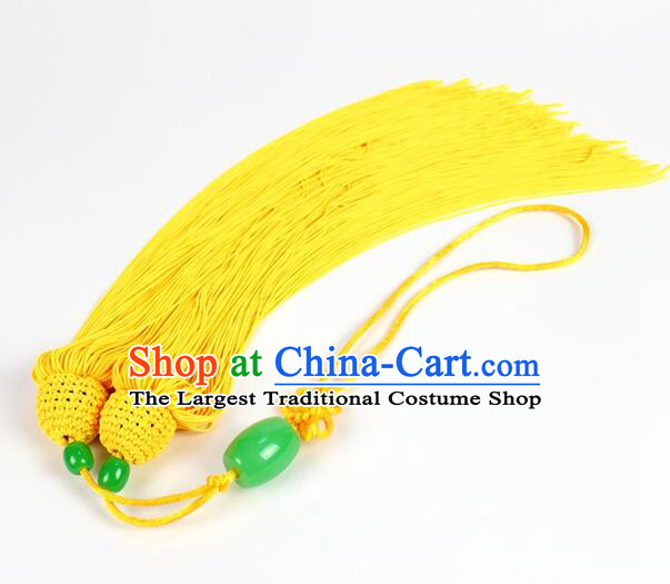 Chinese Tai Chi Sword Tassels Handmade Jade Pendant