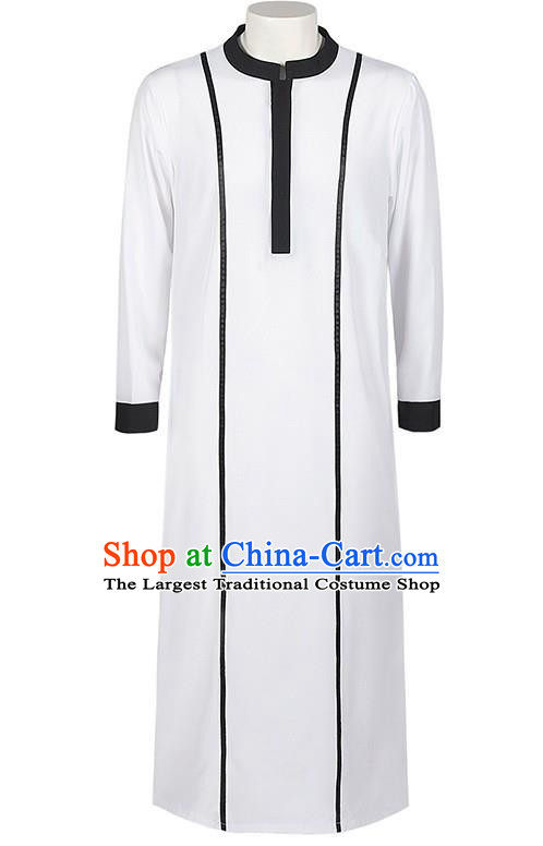 Halloween Arabian Robe Costumes Men Loose Long-Sleeved Burqa Middle Eastern Style Stage Costumes Large Size