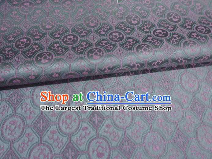 Silver Gray Chinese Classical Pattern Material Song Dynasty Design Traditional Brocade Fabric Ancient Hanfu Cloth