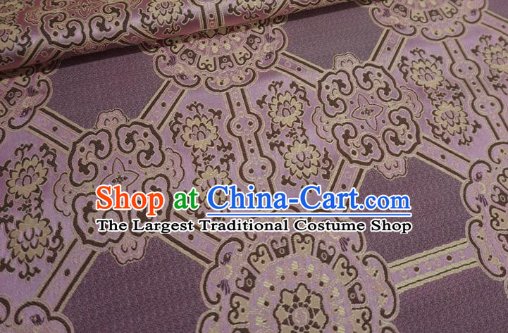 Pink Chinese Classical Rosette Pattern Material Traditional Design Brocade Fabric Tibetan Dress Cloth