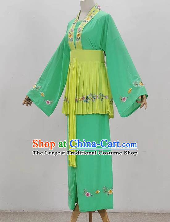 Green Opera Maid Costumes Ancient Costumes Shaoxing Opera Huangmei Opera Performance Costumes Five Girls Birthday Maid Costumes Stage Performance Costumes