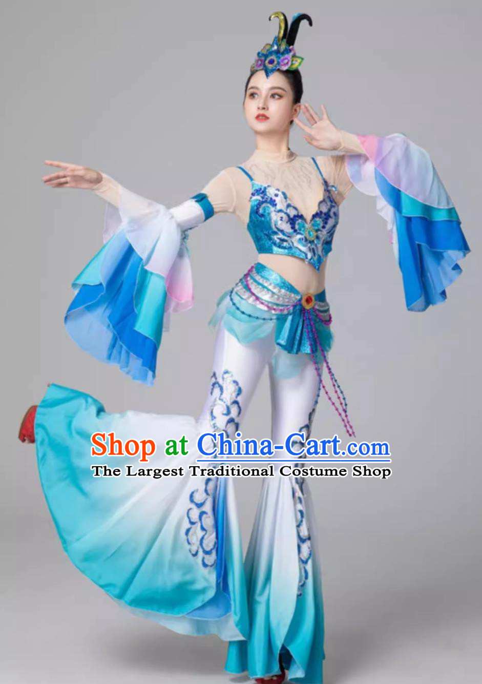 Ancient Chinese Super Immortal Classical Dance Dress Dunhuang Feitian Dance Costume Exotic Performance Clothing