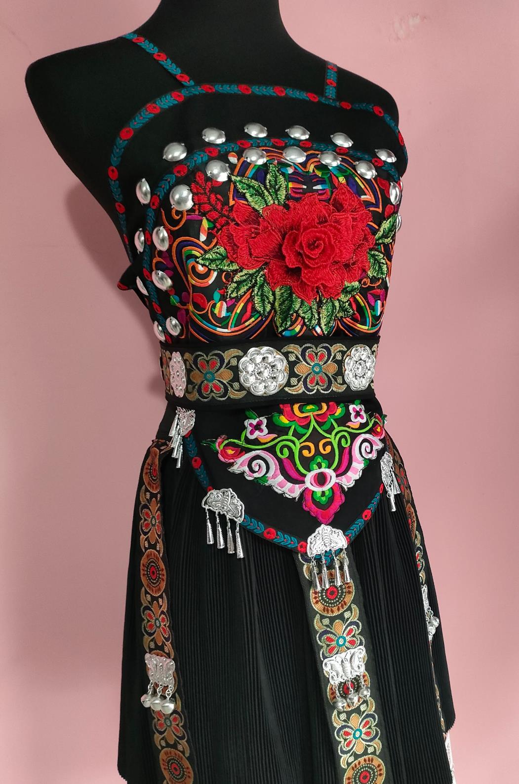 Chinese Ethnic Minority Costume Miao Ethnic Dance Costume