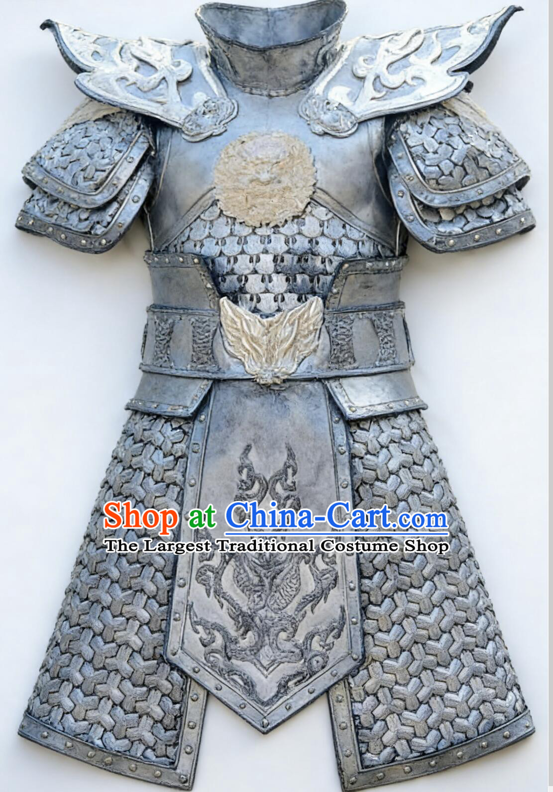 Ancient Chinese General Knight Armor Costume Chinese Costumes Complete Set for Men