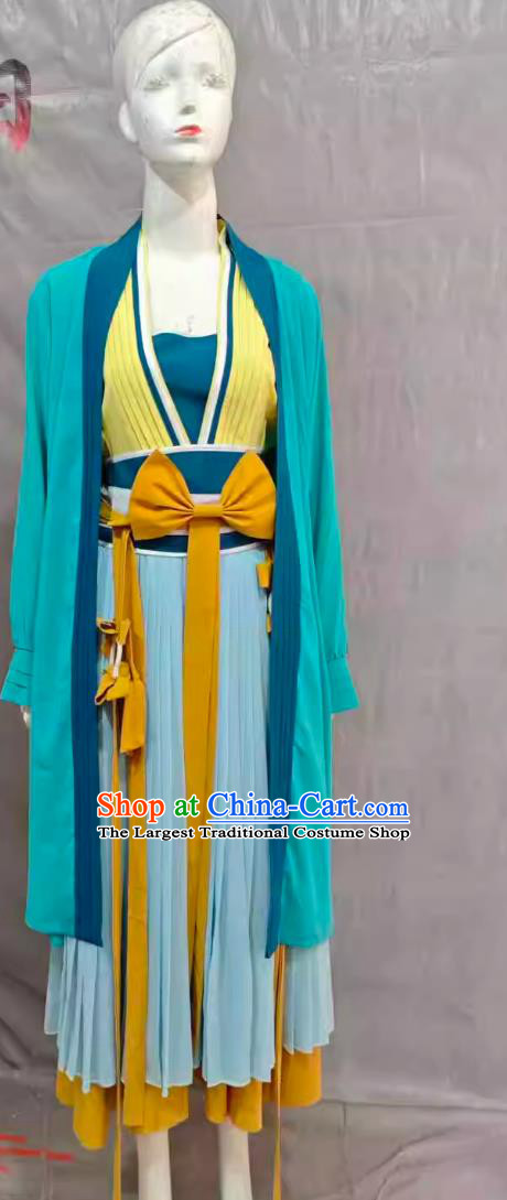 Chinese Classical Dance Costume Female Folk Dance Performance Outfit